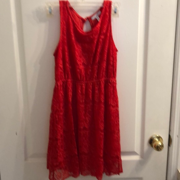 COPY - dELiA's Red Lace Dress🎄🟣 - Picture 1 of 3